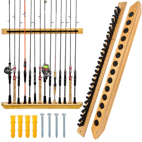 THKFISH Angelrutenhalter, 14 Kombinationen für Garage, Holz und Wand, 1 Paar THKFISH Angelrutenhalter, 14 Kombinationen für Garage, Holz und Wand, 1 Paar von THKFISH