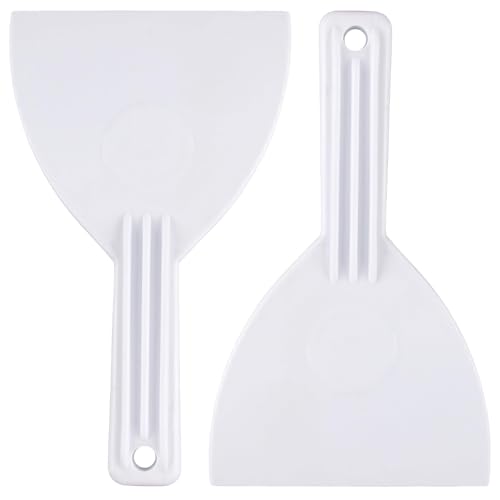 Pizza Spachtel, 2er Set Kunststoff Schaber Ideal Für Pizza Teig Schaben Und Formen Perfekt FüR Pizzabacken In Der Küche Zum Ausrollen Und Portionieren Von Teig von THKO