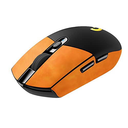 Maus-Griffband, rutschfestes Maus-Griffband zum Ziehen von Mäusen, schweißbeständiges Mausband, kompatibel mit Logitech G304, ultradünnes Maus-Griffband, Bequeme, wasserdichte Maus-Häute (orange) von THLMT