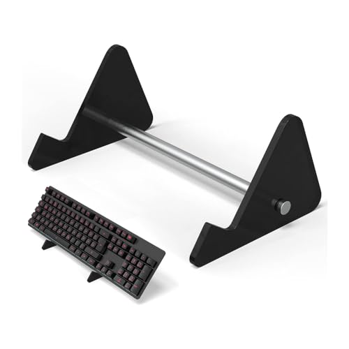 THLMT 1PCS Tastatur-Ständer, Mechanische Tastatur Acryl Transparentes Gestell Computer Spiel Tastatur Display Unterstützung Halterung Tastatur Riser Frame Single Layer Bracket (Schwarz) von THLMT