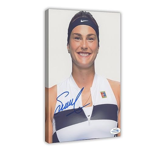 Aryna Sabalenka Weißrussischer professioneller Tennisspieler, signiert, Wandkunst, Deco, Poster, Schlafzimmer, Dekoration, Sport, Landschaft, Büro, Raumdekoration, Geschenk, Rahmen-Stil, 20 x 30 cm von THNIKK