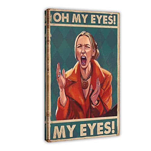 Oh My Eyes My Eyes Phoebe Buffay Friends Sitcom Cover Schlafsaal Schlafzimmer Wandkunst Deco Poster Leinwand Poster Wandkunst Dekor Druck Bild Gemälde für Wohnzimmer Schlafzimmer Dekoration Rahmenstil von THNIKK