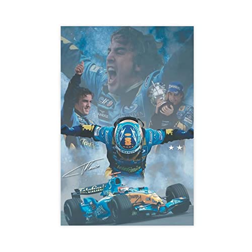 THNIKK Fernando Alonso Racing Driver Signature Poster Schlafsaal Schlafzimmer Wandkunst Deco Poster Leinwand Poster Schlafzimmer Dekor Sport Landschaft Büro Zimmer Dekor Geschenk ungerahmt 50 x 75 cm THNIKK Fernando Alonso Racing Driver Signature Poster Schlafsaal Schlafzimmer Wandkunst Deco Poster Leinwand Poster Schlafzimmer Dekor Sport Landschaft Büro Zimmer Dekor Geschenk ungerahmt 50 x 75 cm von THNIKK
