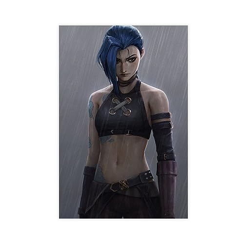THNIKK Jinx Character League of Legends Game Decor Poster Leinwand Poster Schlafzimmer Dekor Sport Landschaft Büro Zimmer Dekor Geschenk ungerahmt 30 x 45 cm THNIKK Jinx Character League of Legends Game Decor Poster Leinwand Poster Schlafzimmer Dekor Sport Landschaft Büro Zimmer Dekor Geschenk ungerahmt 30 x 45 cm von THNIKK