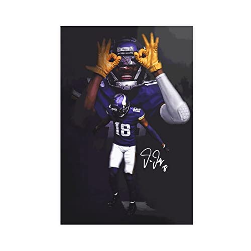 THNIKK Justin Jefferson American Football Player signiert Schlafsaal Schlafzimmer Wandkunst Deco Poster Leinwand Poster Schlafzimmer Dekor Sport Landschaft Büro Zimmer Dekor Geschenk ungerahmt 60 x 90 THNIKK Justin Jefferson American Football Player signiert Schlafsaal Schlafzimmer Wandkunst Deco Poster Leinwand Poster Schlafzimmer Dekor Sport Landschaft Büro Zimmer Dekor Geschenk ungerahmt 60 x 90 von THNIKK
