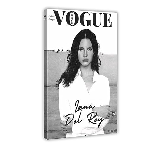 THNIKK Lana Poster & Del Rey Vogue Portugal 2022 signiertes Wandkunst-Deco-Poster, Leinwand, Poster, Schlafzimmer, Dekoration, Sport, Landschaft, Büro, Raumdekoration, Geschenk, Rahmen-Stil, 30 x 45 von THNIKK