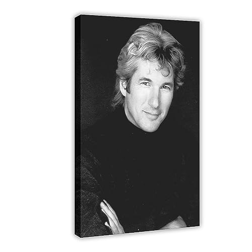 THNIKK Richard Gere American Actor Wall Art Deco Poster Leinwand Poster Schlafzimmer Dekor Sport Landschaft Büro Zimmer Dekor Geschenk Rahmenstil 20 x 30 cm von THNIKK