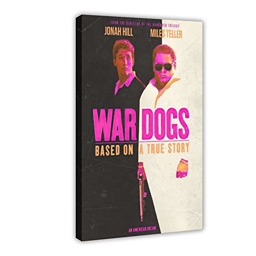 THNIKK War Dogs 2016 American Black Comedy Crime Film Cover Schlafsaal Schlafzimmer Wandkunst Deco Poster Leinwand Poster Schlafzimmer Dekor Sport Landschaft Büro Zimmer Dekor Geschenk Rahmen-Stil 20 von THNIKK