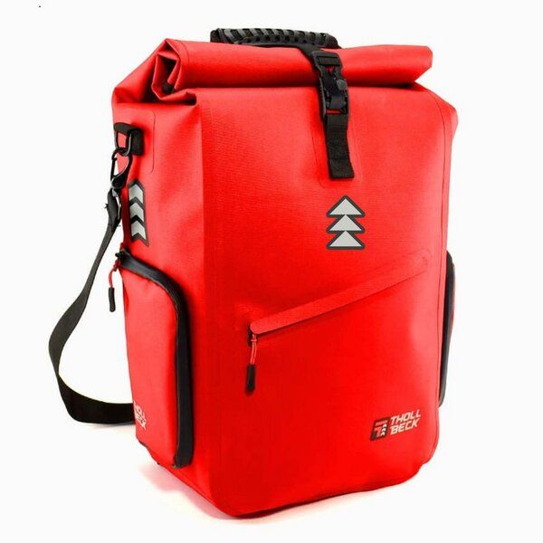 THOLLBECK 3 in 1 Fahrradtasche & Fahrradrucksack wasserdicht (23-27l) mit Magnetverschluss von THOLLBECK