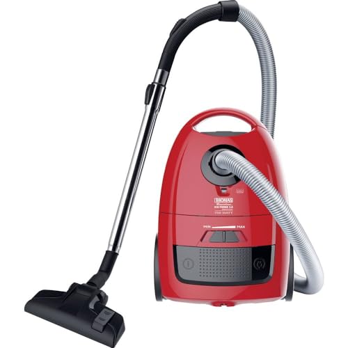 THOMAS 785038 Eco Power 2.0 Zylinder-Vakuum, Material des Rohrs: Chrom, rot von THOMAS
