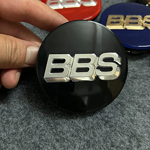 THOMIX 4 Stück Nabendeckel für BBS 70MM, Verschleißfest Und Langlebig Radnabenabdeckung Center Radkappen Radnabendeckel Mit Logo Zierdeckel Zubehör,E von THOMIX