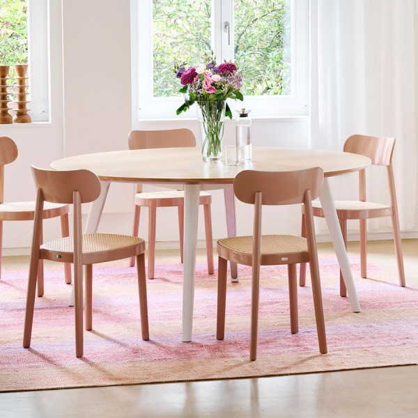 THONET 1545 Tisch | runde Platte | Tischplatte Eiche natur | Konfigurator THONET 1545 Tisch | runde Platte | Tischplatte Eiche natur | Konfigurator von THONET