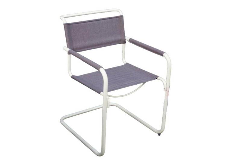 THONET Gartenstuhl Gartenstuhl S 34 N Bezug Gewebe Schokolade Gestell Warmgrau von THONET