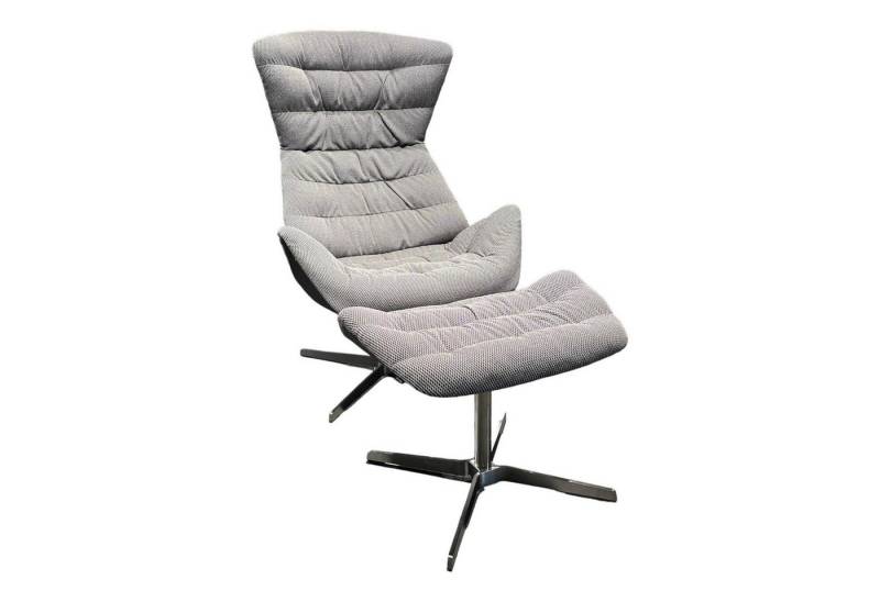 THONET Relaxsessel Sessel 808 Bezug Innen Stoff Soul 151 Pepper Grau Außen von THONET