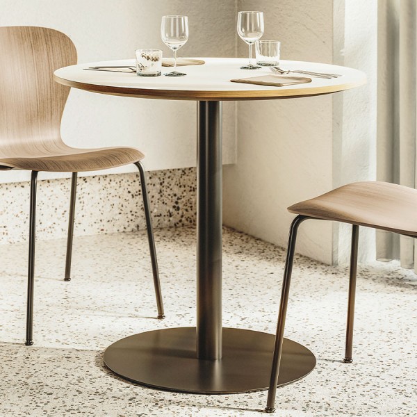 THONET S 1123 / S 1125 Säulentisch | runde Tischplatte | Konfigurator von THONET
