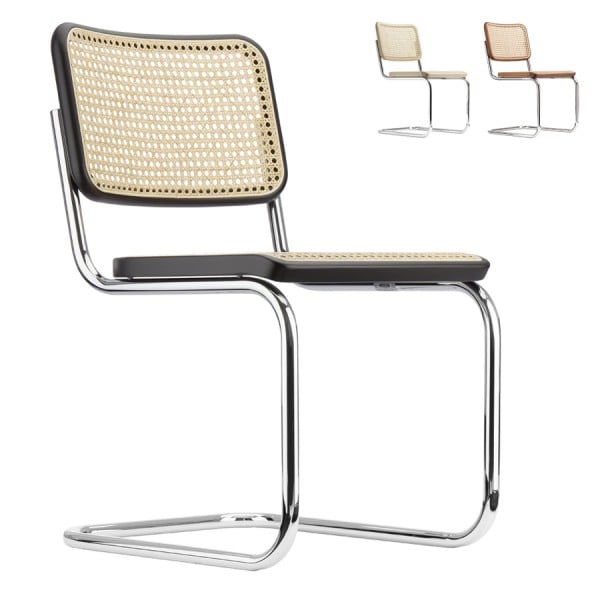 THONET S 32 V | Konfigurator | Stahlrohr-Freischwinger | Gestell verchromt von THONET