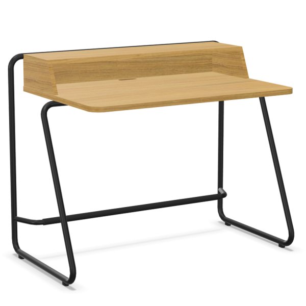THONET Stahlrohr Schreibtisch S 1200 | Edelholz Eiche klar lackiert | Gestell... von THONET