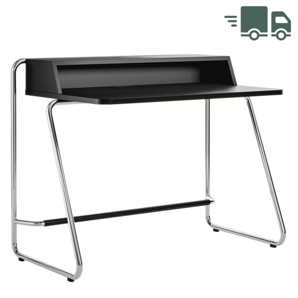 THONET Stahlrohr Schreibtisch S 1200 | Esche offenporig schwarz | Gestell ver... von THONET