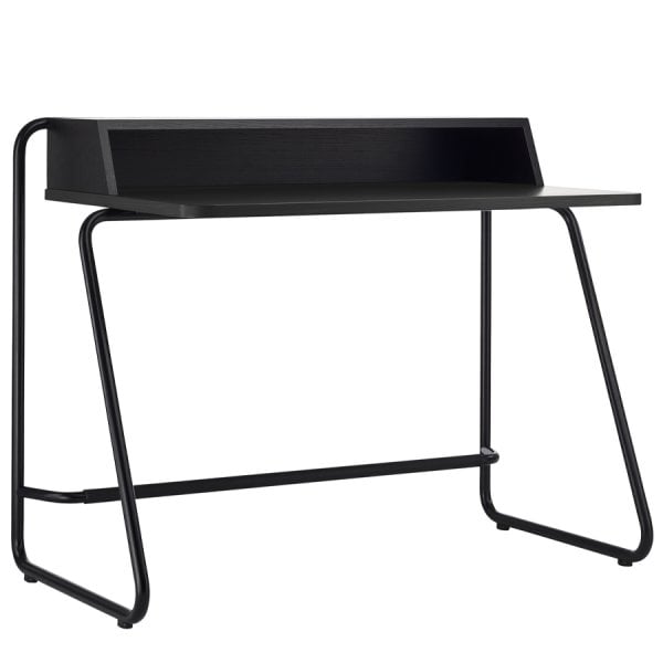 THONET Stahlrohr Schreibtisch S 1200 | schwarz Esche offenporig | Gestell sch... von THONET