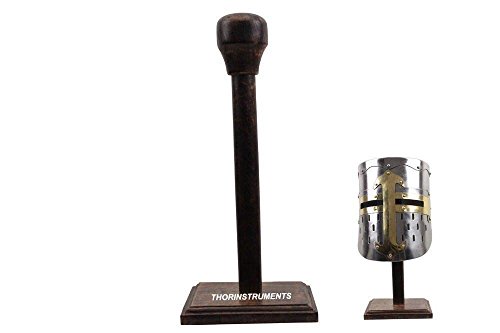 THOR INSTRUMENTS Mittelalter Kostüm Rüstung Holz Helmständer von THOR INSTRUMENTS