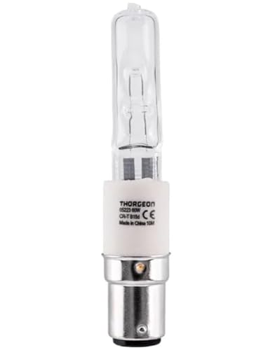THORGEON Halogen Lamp CERAM CR-T 60W B15d T13 980Lm h87mm von THORGEON