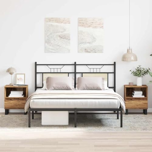 Nachttisch 2er Set Altholz-Optik 40x35x50 cm Holzwerkstoff, Nachttische Beistellschrank Aufbewahrungsschrank Nachtisch Geeignet für Wohnheim Gästezimmer Wohnung Hotel Nachttisch 2er Set Altholz-Optik 40x35x50 cm Holzwerkstoff, Nachttische Beistellschrank Aufbewahrungsschrank Nachtisch Geeignet für Wohnheim Gästezimmer Wohnung Hotel von THOYTOUI