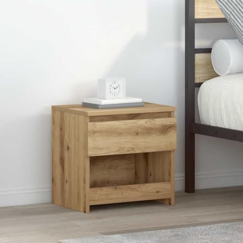 Nachttisch 2er Set Artisan-Eiche 40x30x39 cm Holzwerkstoff, Nachttische Nachtisch Nachtkästchen Nachtschrank Geeignet für Gästezimmer Wohnheim Schlafzimmer Hotel Nachttisch 2er Set Artisan-Eiche 40x30x39 cm Holzwerkstoff, Nachttische Nachtisch Nachtkästchen Nachtschrank Geeignet für Gästezimmer Wohnheim Schlafzimmer Hotel von THOYTOUI