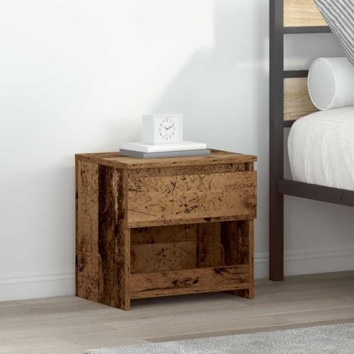 Nachttisch Altholz-Optik 40x30x39 cm Holzwerkstoff, Bedside Table Beistellschrank Nachtschrank Beistelltisch Geeignet für Wohnung Gästezimmer Hotel Wohnheim Nachttisch Altholz-Optik 40x30x39 cm Holzwerkstoff, Bedside Table Beistellschrank Nachtschrank Beistelltisch Geeignet für Wohnung Gästezimmer Hotel Wohnheim von THOYTOUI
