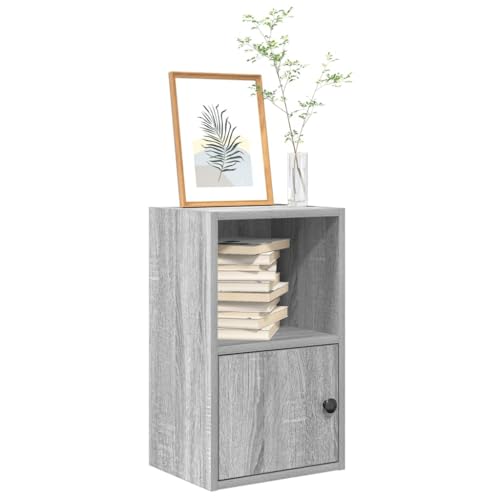 THOYTOUI Bücherregal, Anrichte Regale Schaukästen Mehrzweck Schränke Verwendbar für Küche Arbeitszimmer Schlafzimmer Korridor Grau Sonoma 31x24x52 cm Holzwerkstoff THOYTOUI Bücherregal, Anrichte Regale Schaukästen Mehrzweck Schränke Verwendbar für Küche Arbeitszimmer Schlafzimmer Korridor Grau Sonoma 31x24x52 cm Holzwerkstoff von THOYTOUI