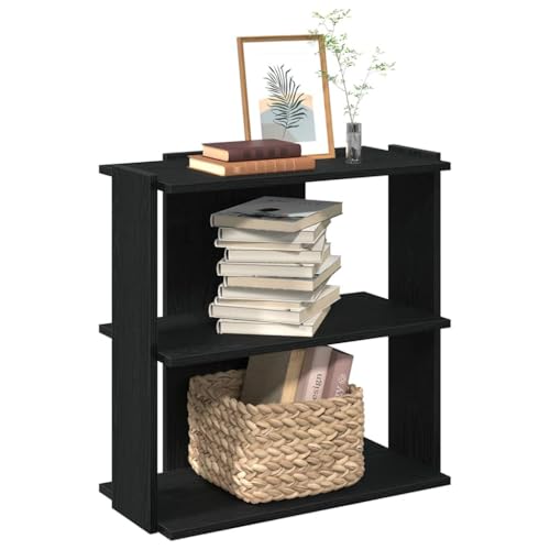 THOYTOUI Bücherregal, Anrichte Schaukästen Mehrzweck Schränke Hängendes Regal Verwendbar für Korridor Wohnbereich Küche Arbeitszimmer 3 Böden Schwarz 60x30x60 cm Holzwerkstoff THOYTOUI Bücherregal, Anrichte Schaukästen Mehrzweck Schränke Hängendes Regal Verwendbar für Korridor Wohnbereich Küche Arbeitszimmer 3 Böden Schwarz 60x30x60 cm Holzwerkstoff von THOYTOUI