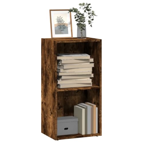 THOYTOUI Bücherregal, Leiter Regale Treppenregale Mehrzweck Schränke Möbel Verwendbar für Arbeitszimmer Küche Wohnbereich Schlafzimmer Räuchereiche 40x30x77 cm Holzwerkstoff von THOYTOUI