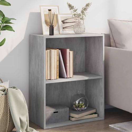 THOYTOUI Bücherregal, Mehrzweck Schränke Hängendes Regal Anrichte Treppenregale Verwendbar für Wohnbereich Korridor Küche Arbeitszimmer 2 Fächer Betongrau 60x30x76,5 cm Holzwerkstoff THOYTOUI Bücherregal, Mehrzweck Schränke Hängendes Regal Anrichte Treppenregale Verwendbar für Wohnbereich Korridor Küche Arbeitszimmer 2 Fächer Betongrau 60x30x76,5 cm Holzwerkstoff von THOYTOUI