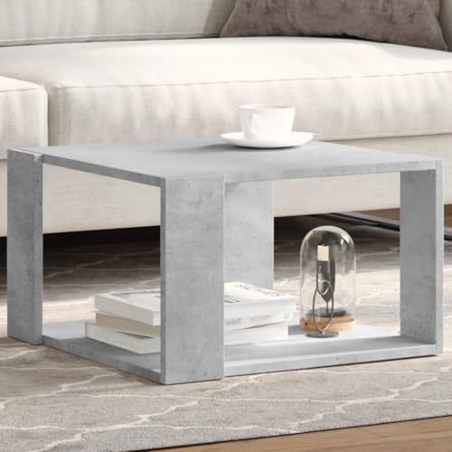 THOYTOUI Couchtisch Betongrau 51,5x51,5x30 cm Holzwerkstoff, Wohnzimmertisch Coffee Table Sofatisch Beistelltisch Geeignet für Flur Teestube Hotel Büro THOYTOUI Couchtisch Betongrau 51,5x51,5x30 cm Holzwerkstoff, Wohnzimmertisch Coffee Table Sofatisch Beistelltisch Geeignet für Flur Teestube Hotel Büro von THOYTOUI
