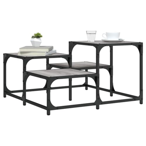 THOYTOUI Couchtisch Grau Sonoma 68x68x40 cm Holzwerkstoff, Beistelltisch Coffee Table Tisch Wohnzimmer Wohnzimmertisch Geeignet für Wohnzimmer Wohnung Büro Flur THOYTOUI Couchtisch Grau Sonoma 68x68x40 cm Holzwerkstoff, Beistelltisch Coffee Table Tisch Wohnzimmer Wohnzimmertisch Geeignet für Wohnzimmer Wohnung Büro Flur von THOYTOUI