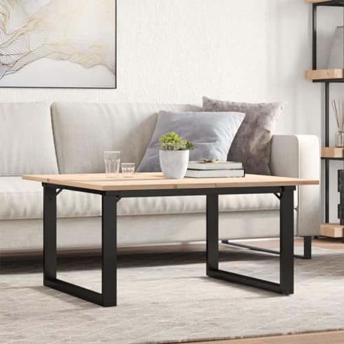 THOYTOUI Couchtisch O-Gestell 80x80x45cm Massivholz Kiefer und Stahl, Esszimmertisch Esstisch Dining Table Tisch Geeignet für Esszimmer Speisesaal Wohnzimmer Küche THOYTOUI Couchtisch O-Gestell 80x80x45cm Massivholz Kiefer und Stahl, Esszimmertisch Esstisch Dining Table Tisch Geeignet für Esszimmer Speisesaal Wohnzimmer Küche von THOYTOUI
