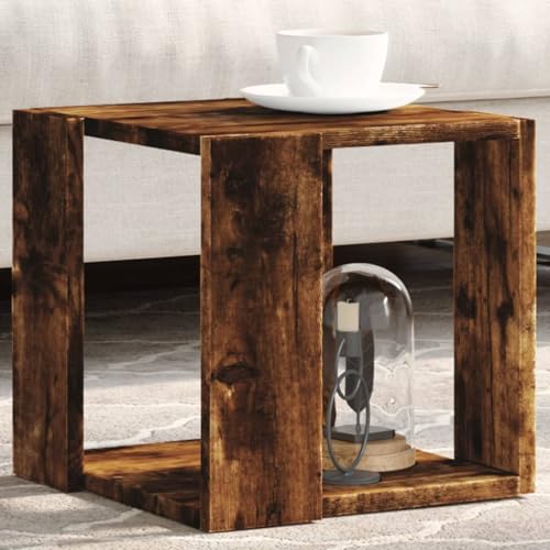 THOYTOUI Couchtisch Räuchereiche 32x32x30 cm Holzwerkstoff, Beistelltisch Sofatisch Coffee Table Tisch Wohnzimmer Geeignet für Büro Teestube Wohnzimmer Flur THOYTOUI Couchtisch Räuchereiche 32x32x30 cm Holzwerkstoff, Beistelltisch Sofatisch Coffee Table Tisch Wohnzimmer Geeignet für Büro Teestube Wohnzimmer Flur von THOYTOUI