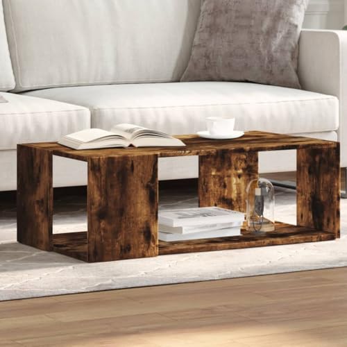 THOYTOUI Couchtisch Räuchereiche 89,5x48x30 cm Holzwerkstoff, Coffee Table Sofatisch Wohnzimmertisch Beistelltisch Geeignet für Wohnung Büro Hotel Teestube THOYTOUI Couchtisch Räuchereiche 89,5x48x30 cm Holzwerkstoff, Coffee Table Sofatisch Wohnzimmertisch Beistelltisch Geeignet für Wohnung Büro Hotel Teestube von THOYTOUI