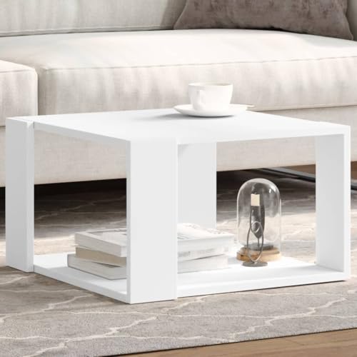 THOYTOUI Couchtisch Weiß 51,5x51,5x30 cm Holzwerkstoff, Beistelltisch Wohnzimmertisch Coffee Table Sofatisch Geeignet für Wohnung Teestube Wohnzimmer Hotel THOYTOUI Couchtisch Weiß 51,5x51,5x30 cm Holzwerkstoff, Beistelltisch Wohnzimmertisch Coffee Table Sofatisch Geeignet für Wohnung Teestube Wohnzimmer Hotel von THOYTOUI