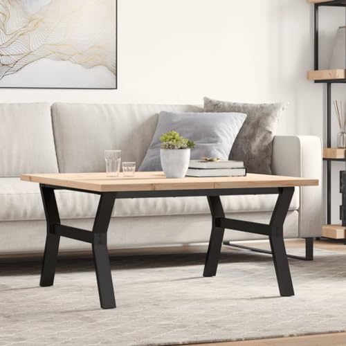 THOYTOUI Couchtisch Y-Gestell 90x90x45,5cm Massivholz Kiefer & Stahl, Essgruppe Tisch Esszimmertisch Küchentisch Geeignet für Speisesaal Wohnzimmer Küche Esszimmer THOYTOUI Couchtisch Y-Gestell 90x90x45,5cm Massivholz Kiefer & Stahl, Essgruppe Tisch Esszimmertisch Küchentisch Geeignet für Speisesaal Wohnzimmer Küche Esszimmer von THOYTOUI