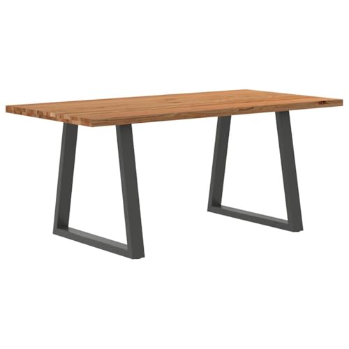 THOYTOUI Esstisch Hellbraun 180x90x74 cm Massivholz Eiche Rechteckig, Esszimmertisch Dining Table Bistrotisch Tisch Geeignet für Küche Speisesaal Esszimmer Wohnzimmer von THOYTOUI