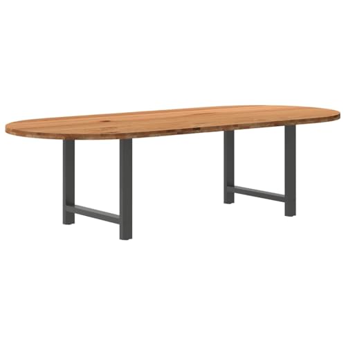 THOYTOUI Esstisch Hellbraun 280x120x74 cm Massivholz Eiche Oval, Tisch Essgruppe Dining Table Bistrotisch Geeignet für Speisesaal Küche Esszimmer Wohnzimmer THOYTOUI Esstisch Hellbraun 280x120x74 cm Massivholz Eiche Oval, Tisch Essgruppe Dining Table Bistrotisch Geeignet für Speisesaal Küche Esszimmer Wohnzimmer von THOYTOUI