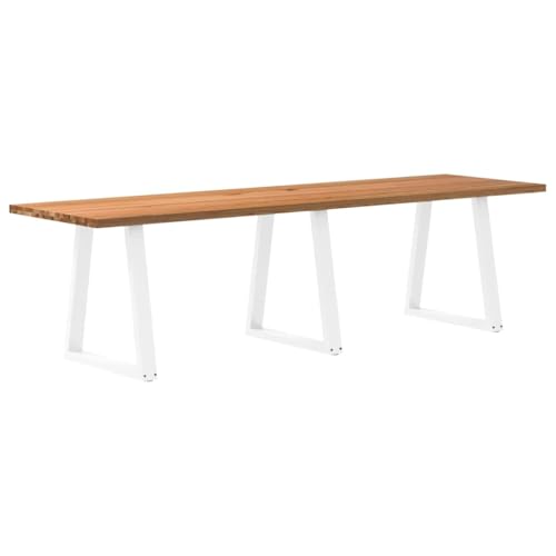THOYTOUI Esstisch Hellbraun 280x80x74 cm Massivholz Eiche Rechteckig, Bistrotisch Küchentisch Tisch Dining Table Geeignet für Wohnzimmer Esszimmer Speisesaal Küche von THOYTOUI