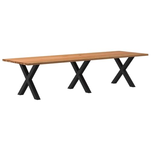 THOYTOUI Esstisch Hellbraun 320x100x74 cm Massivholz Eiche Rechteckig, Tisch Holztisch Bistrotisch Dining Table Geeignet für Wohnzimmer Speisesaal Esszimmer Küche THOYTOUI Esstisch Hellbraun 320x100x74 cm Massivholz Eiche Rechteckig, Tisch Holztisch Bistrotisch Dining Table Geeignet für Wohnzimmer Speisesaal Esszimmer Küche von THOYTOUI
