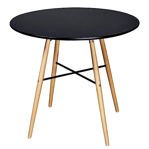 THOYTOUI Esstisch MDF Rund Schwarz, Küchentisch Esszimmertisch Holztisch Essgruppe Geeignet für Küche Esszimmer Wohnzimmer Speisesaal THOYTOUI Esstisch MDF Rund Schwarz, Küchentisch Esszimmertisch Holztisch Essgruppe Geeignet für Küche Esszimmer Wohnzimmer Speisesaal von THOYTOUI