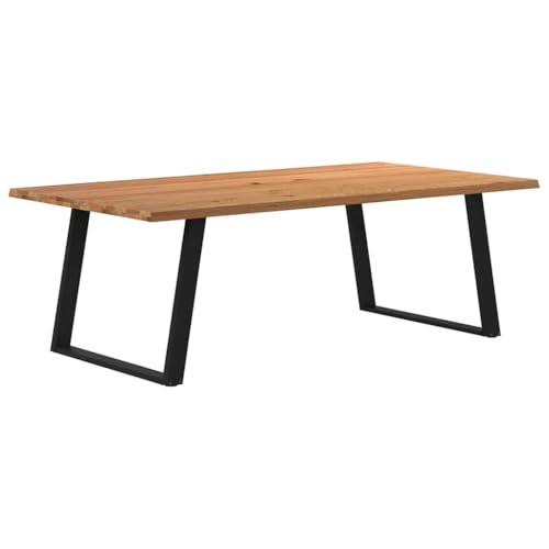 THOYTOUI Esstisch mit Baumkanten 220x120x74 cm Massivholz Eiche Rechteck, Tisch Holztisch Bistrotisch Küchentisch Geeignet für Speisesaal Wohnzimmer Esszimmer Küche THOYTOUI Esstisch mit Baumkanten 220x120x74 cm Massivholz Eiche Rechteck, Tisch Holztisch Bistrotisch Küchentisch Geeignet für Speisesaal Wohnzimmer Esszimmer Küche von THOYTOUI