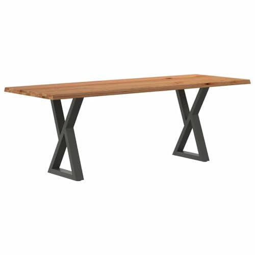 THOYTOUI Esstisch mit Baumkanten Hellbraun 220x80x74 cm Massivholz Eiche, Dining Table Essgruppe Küchentisch Holztisch Geeignet für Speisesaal Küche Esszimmer Wohnzimmer THOYTOUI Esstisch mit Baumkanten Hellbraun 220x80x74 cm Massivholz Eiche, Dining Table Essgruppe Küchentisch Holztisch Geeignet für Speisesaal Küche Esszimmer Wohnzimmer von THOYTOUI