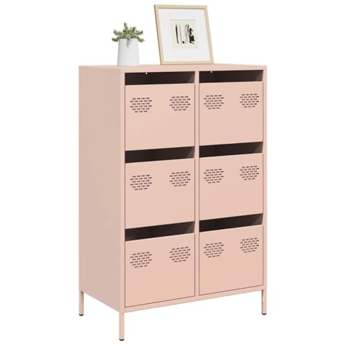 THOYTOUI Highboard, Schränke Geschirrschrank Mehrzweckschrank Buffetschrank Geeignet für Ufficio Soggiorno Corridoio Camera da letto Rosa 68x39x101,5 cm Stahl THOYTOUI Highboard, Schränke Geschirrschrank Mehrzweckschrank Buffetschrank Geeignet für Ufficio Soggiorno Corridoio Camera da letto Rosa 68x39x101,5 cm Stahl von THOYTOUI