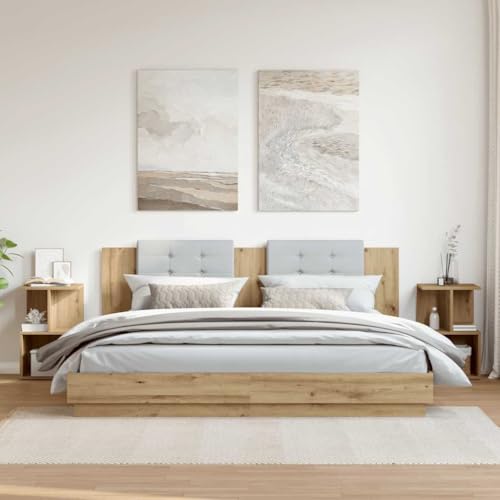 THOYTOUI Nachttisch 2er Set Artisan-Eiche 35x35x55 cm Holzwerkstoff, Bettkommoden Beistelltisch Nachtisch Nachtschrank Geeignet für Hotel Gästezimmer Wohnheim Wohnung THOYTOUI Nachttisch 2er Set Artisan-Eiche 35x35x55 cm Holzwerkstoff, Bettkommoden Beistelltisch Nachtisch Nachtschrank Geeignet für Hotel Gästezimmer Wohnheim Wohnung von THOYTOUI