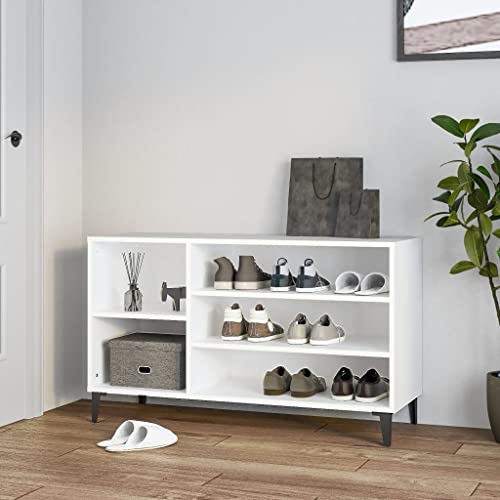THOYTOUI Schuhregal Weiß 102x36x60 cm Holzwerkstoff, Schuhkommode Schuhboxen Schuhständer Shoe Organizer Verfügbar für Hotel Wohnung Flur Wohnzimmer THOYTOUI Schuhregal Weiß 102x36x60 cm Holzwerkstoff, Schuhkommode Schuhboxen Schuhständer Shoe Organizer Verfügbar für Hotel Wohnung Flur Wohnzimmer von THOYTOUI