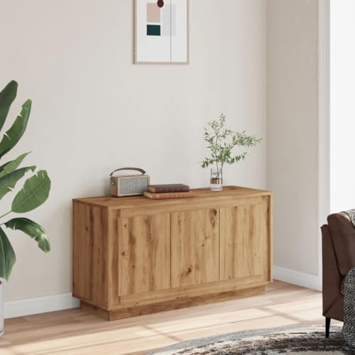 THOYTOUI Sideboard, Anrichte Arbeitsplatte Apothekerschrank TV-Schrank Geeignet für Soggiorno Corridoio Ufficio Camera da letto Artisan-Eiche 102x35x55 cm Holzwerkstoff von THOYTOUI